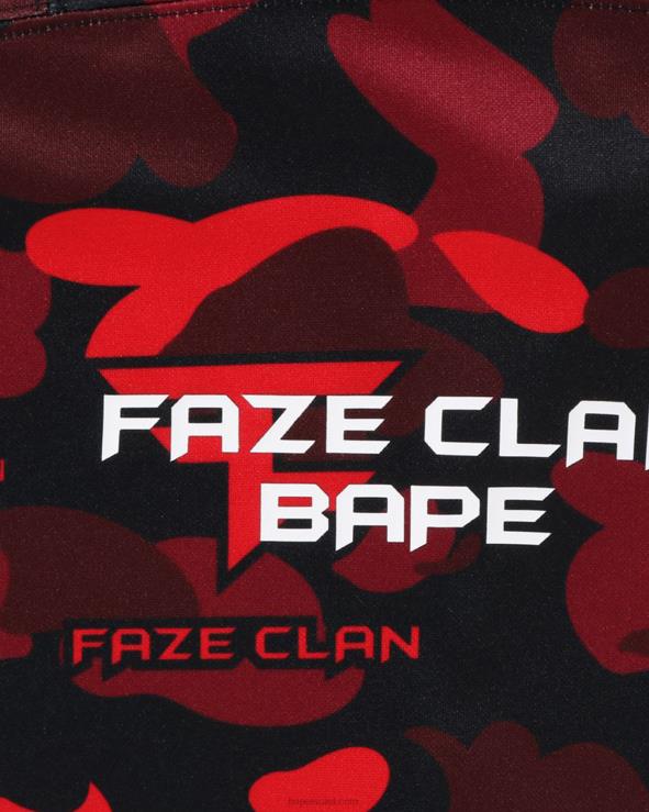 אדום בהיר644LV262 גברים חולצת הוקי של bape x faze שבט
