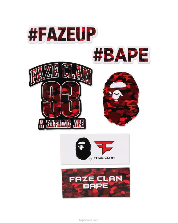 קייס644LV466 גברים סט מדבקות של שבט bape x faze