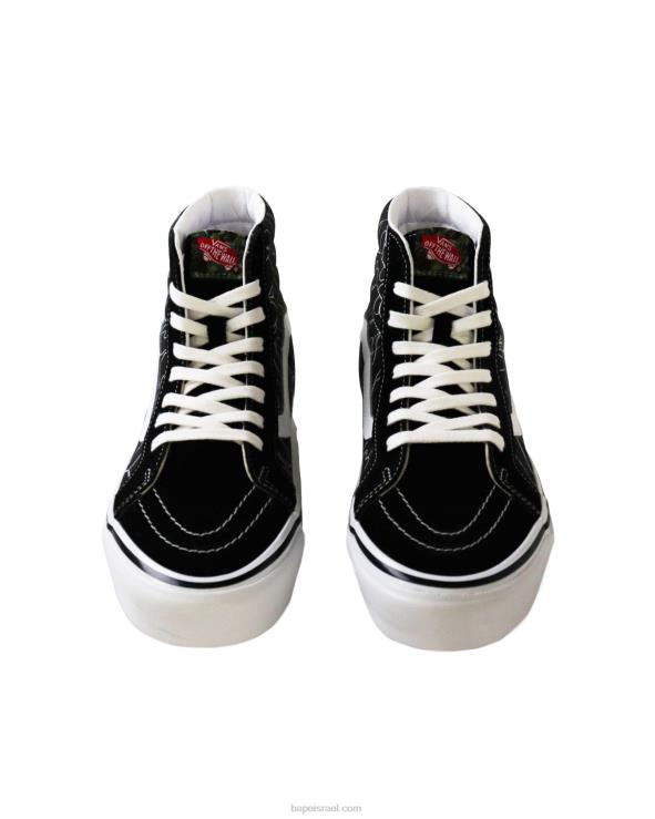 שָׁחוֹר644LV724 גברים bape x vans line abc camo sk8-hi
