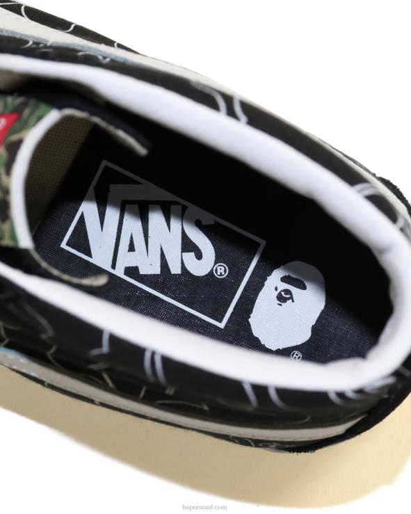 שָׁחוֹר644LV724 גברים bape x vans line abc camo sk8-hi