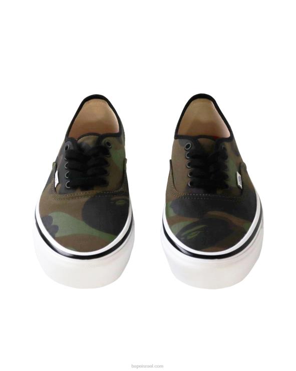 צבא ירוק644LV725 גברים bape x vans 1st camo אותנטי