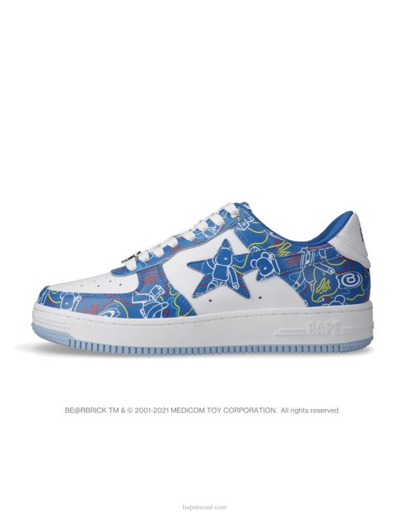 כחול בהיר644LV735 גברים נעלי ספורט של bape sta x medicom toy be r camo m1