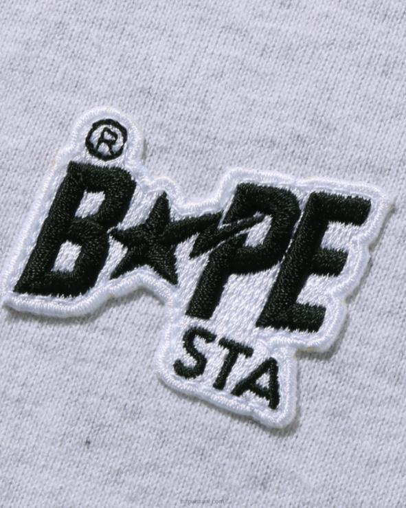 אפור A Bathing Ape 644LV1002 נשים לוגו טי נקודה אחת