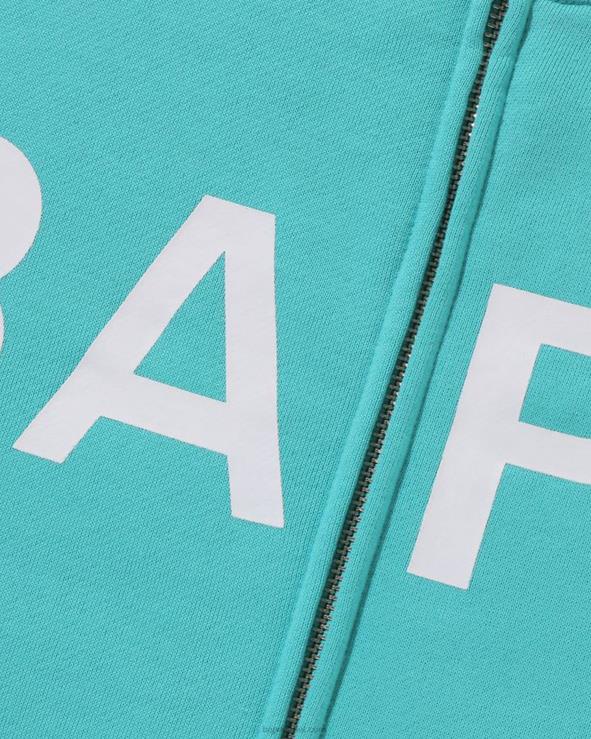 מנטה A Bathing Ape 644LV1012 נשים קפוצ'ון אוברסייז עם רוכסן מלא משיש