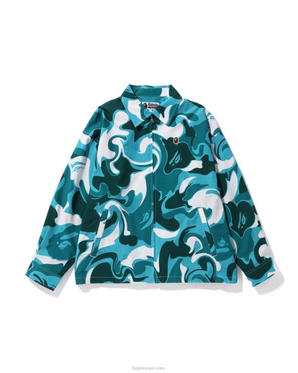 מנטה A Bathing Ape 644LV1021 נשים ז'קט אוברסייז קמו שיש