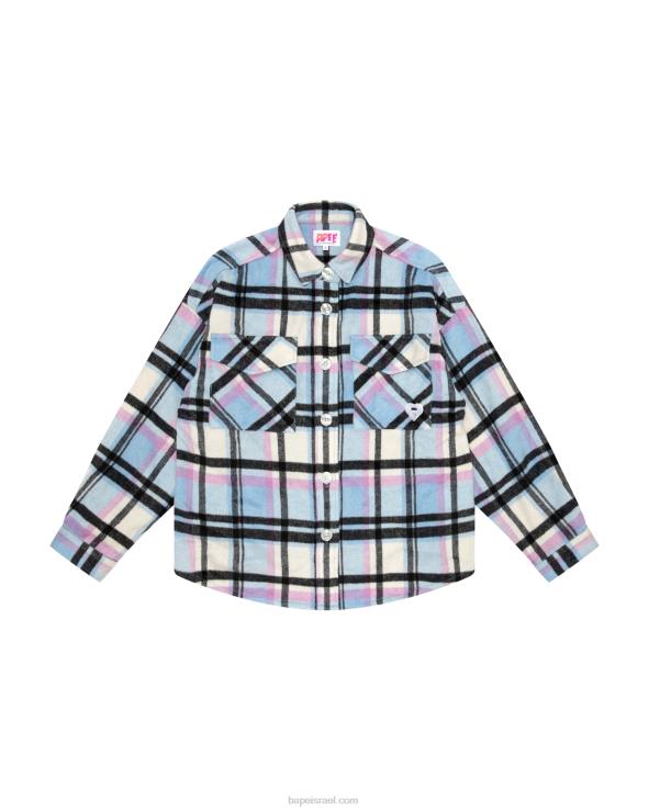 כְּחוֹל A Bathing Ape 644LV1024 נשים חולצה משובצת