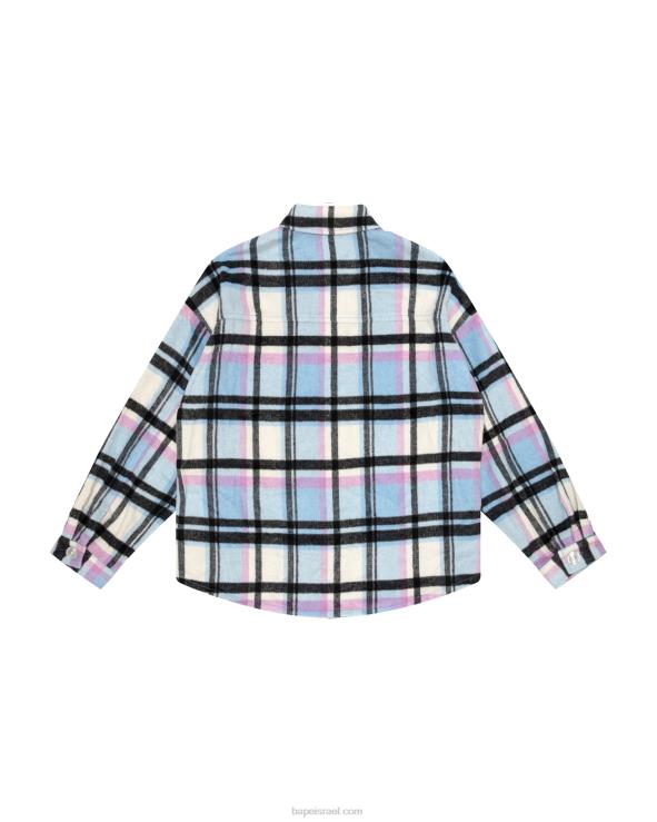 כְּחוֹל A Bathing Ape 644LV1024 נשים חולצה משובצת