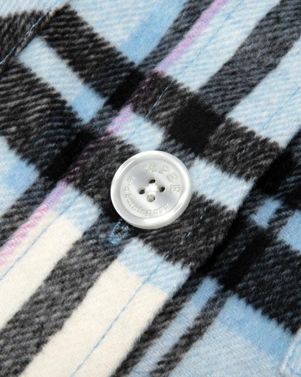 כְּחוֹל A Bathing Ape 644LV1024 נשים חולצה משובצת