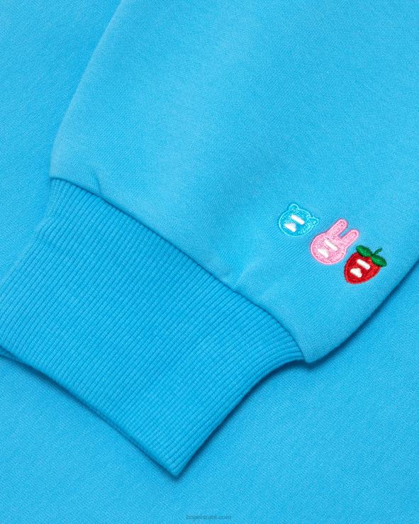 כְּחוֹל A Bathing Ape 644LV1028 נשים לוגו apee קצוץ קפוצ'ון