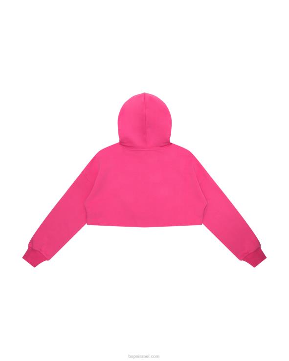 וָרוֹד A Bathing Ape 644LV1029 נשים לוגו apee קצוץ קפוצ'ון