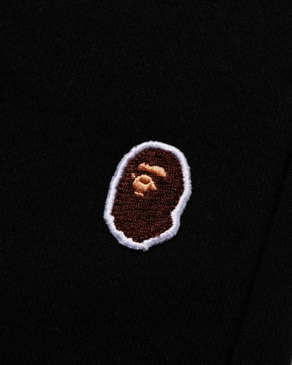 שָׁחוֹר A Bathing Ape 644LV102 גברים מכנסי זיעה קצרים בראש