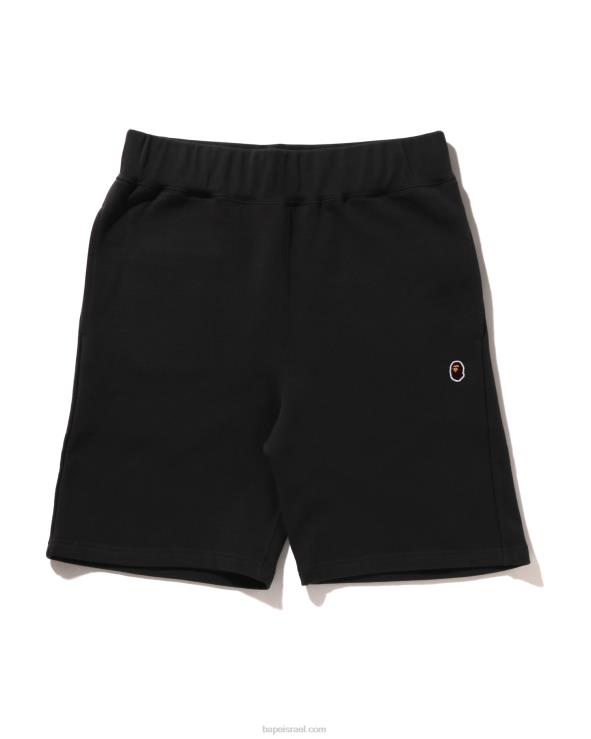 אפור כהה A Bathing Ape 644LV103 גברים מכנסי זיעה קצרים בראש