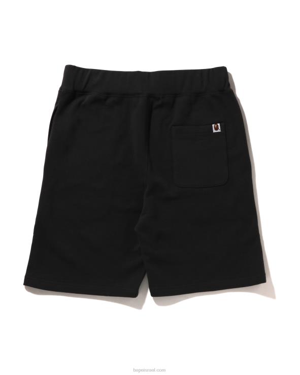אפור כהה A Bathing Ape 644LV103 גברים מכנסי זיעה קצרים בראש