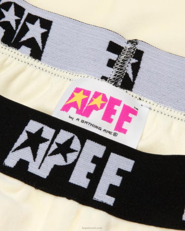 לבן A Bathing Ape 644LV1041 נשים נעלי ריצה מקטיפה