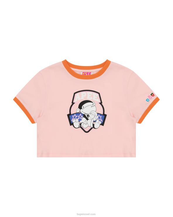 וָרוֹד A Bathing Ape 644LV1045 נשים חולצה חתוכה גרפית