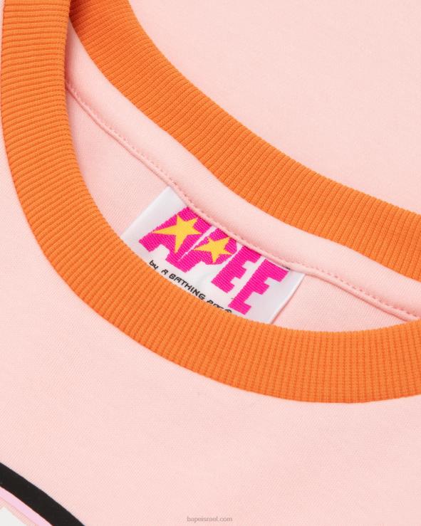 וָרוֹד A Bathing Ape 644LV1045 נשים חולצה חתוכה גרפית