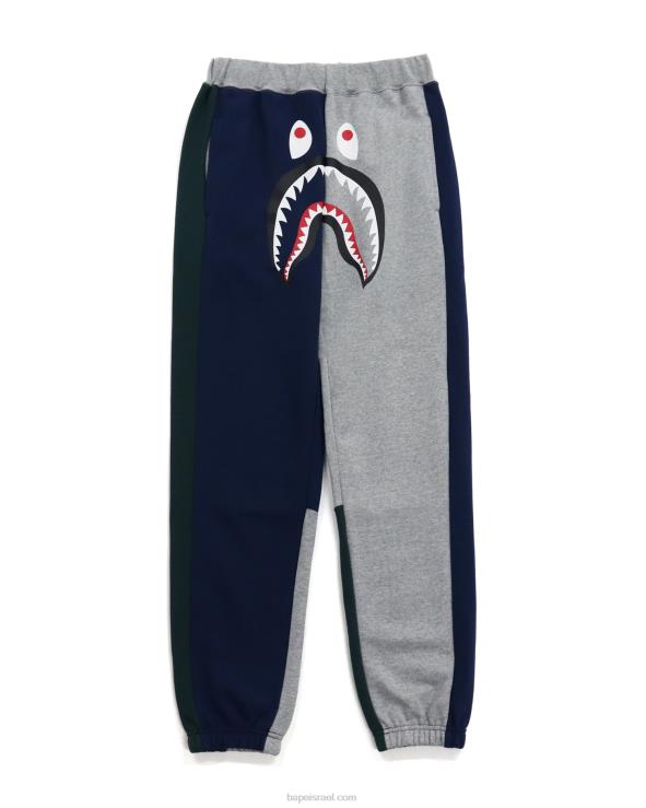 אפור A Bathing Ape 644LV1048 נשים מכנסי טרנינג כרישים מטורפים