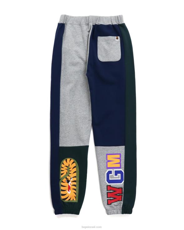 אפור A Bathing Ape 644LV1048 נשים מכנסי טרנינג כרישים מטורפים