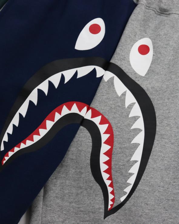 אפור A Bathing Ape 644LV1048 נשים מכנסי טרנינג כרישים מטורפים