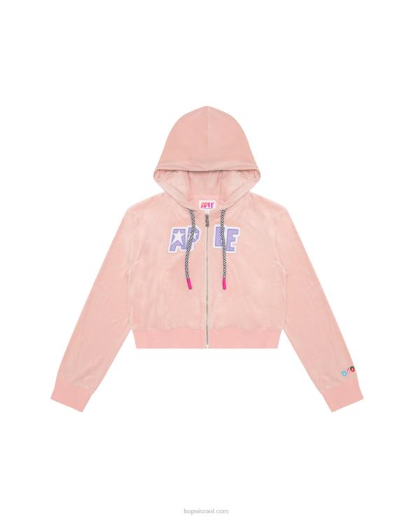 וָרוֹד A Bathing Ape 644LV1051 נשים ז'קט קטיפה