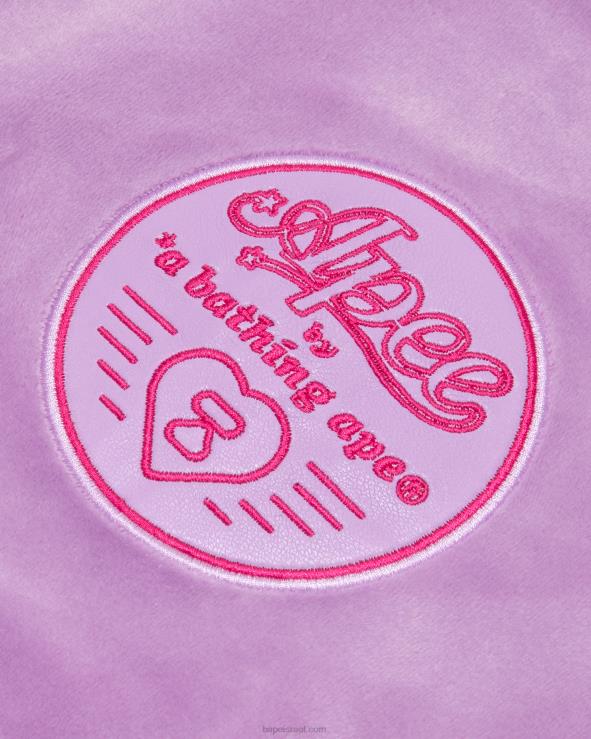 סָגוֹל A Bathing Ape 644LV1062 נשים סוודר קצוץ רוכסן