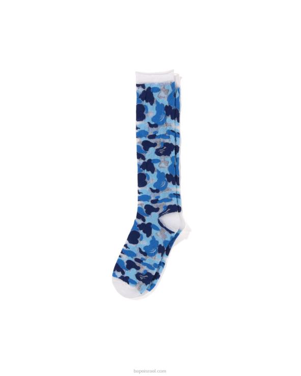 כחול בהיר A Bathing Ape 644LV1065 נשים גרביים שקופות abc camo