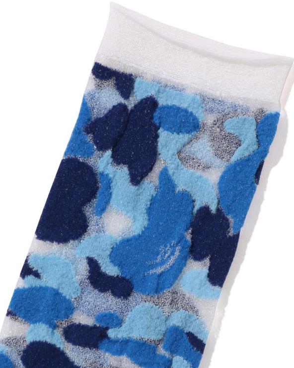 כחול בהיר A Bathing Ape 644LV1065 נשים גרביים שקופות abc camo