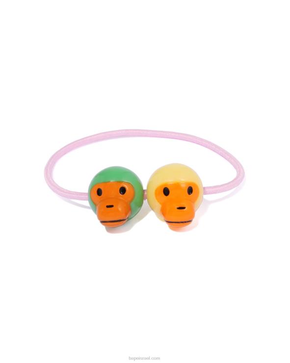 ירוק בהיר A Bathing Ape 644LV1075 נשים סט גומיית שיער לתינוק מילו