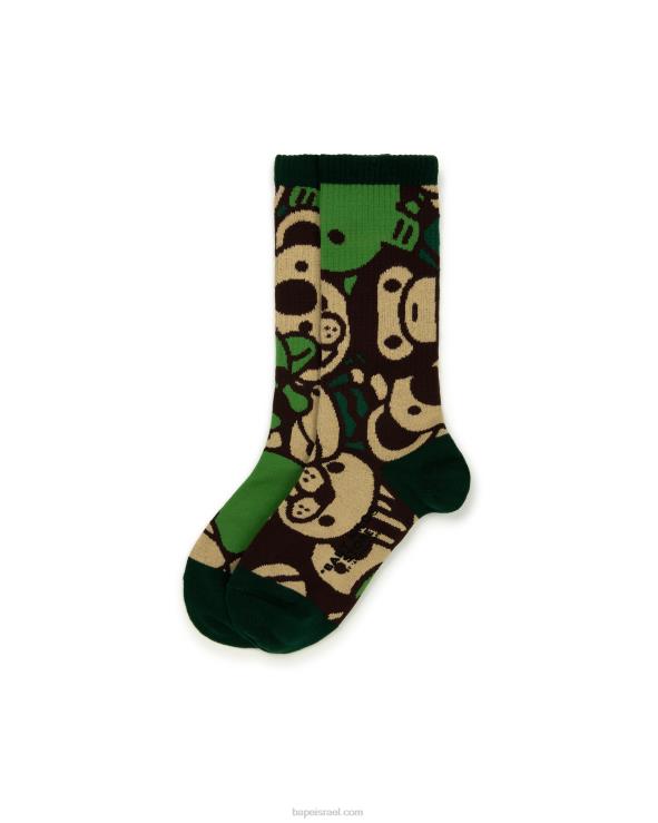 צבא ירוק A Bathing Ape 644LV1080 נשים גרביים של בייבי מילו