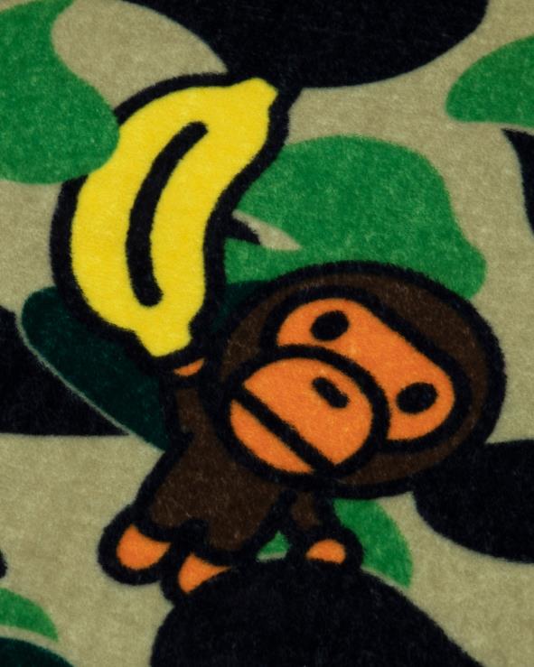 ירוק בהיר A Bathing Ape 644LV1097 נשים שמיכת תינוק מילו