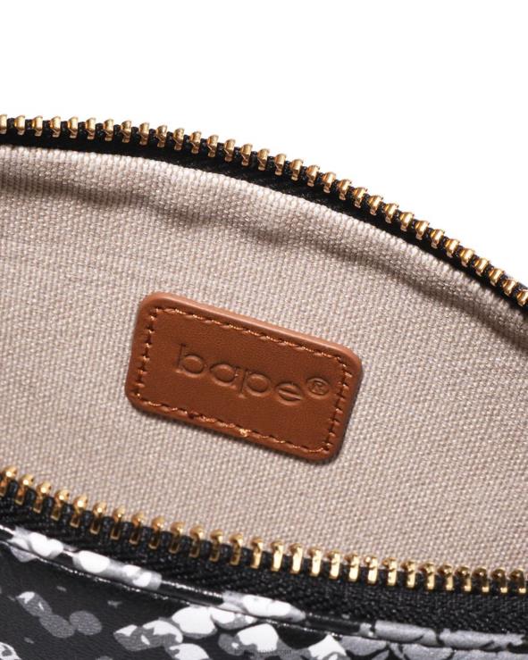 אפור A Bathing Ape 644LV1109 נשים תיק יד בדוגמת נחש