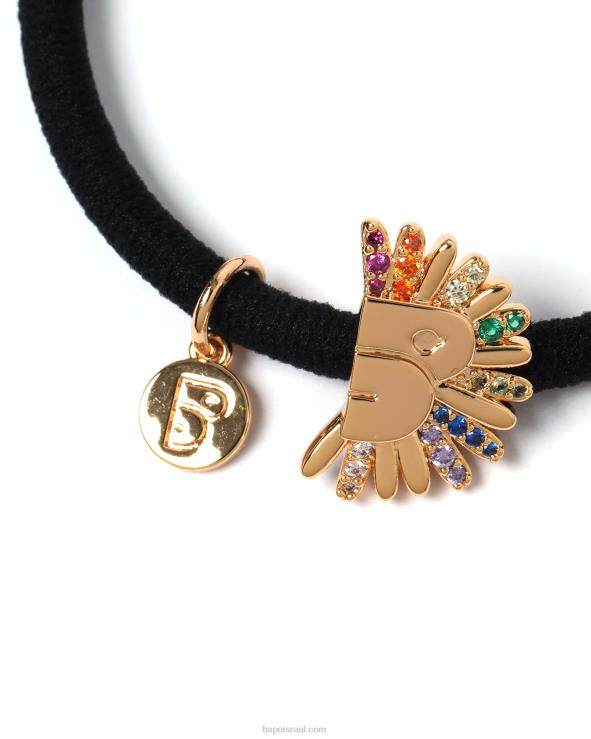 קייס A Bathing Ape 644LV1124 נשים סרט שיער לוגו בגוון זהב