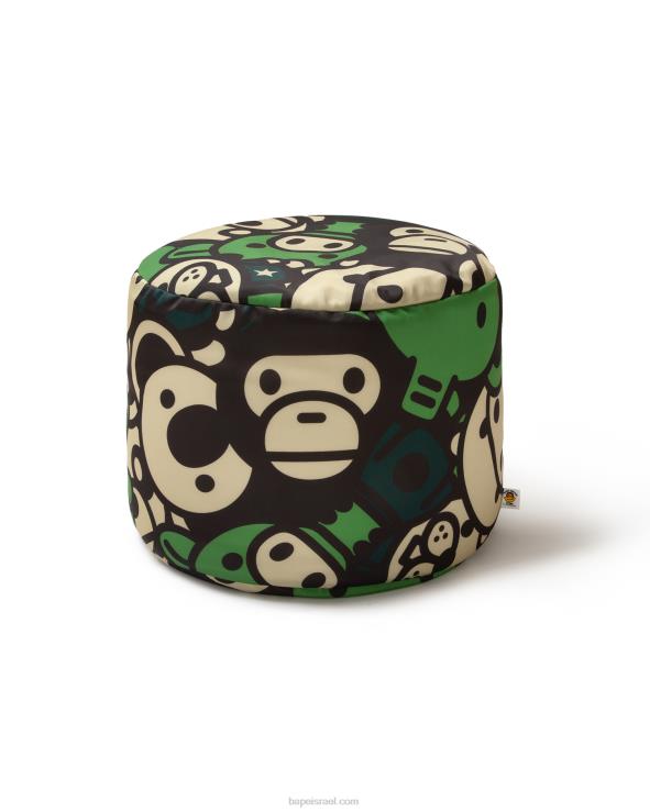 צבא ירוק A Bathing Ape 644LV1136 נשים שקית שעועית בייבי מילו