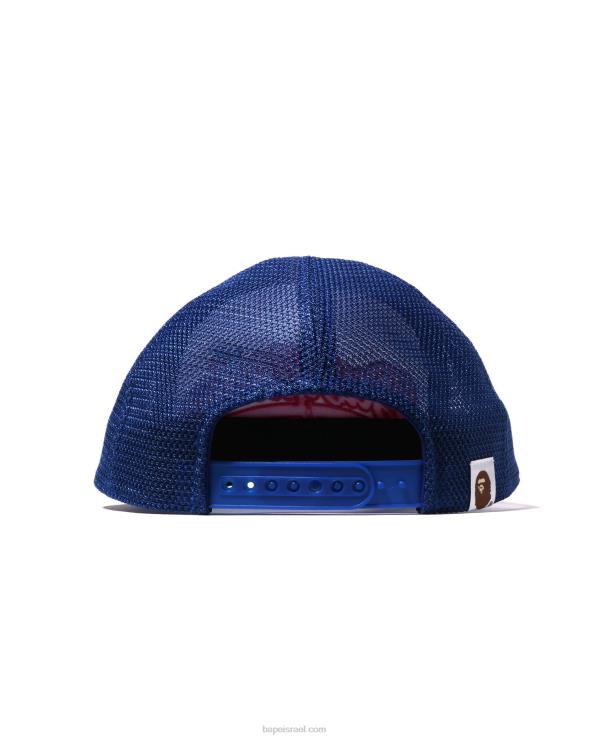 כְּחוֹל A Bathing Ape 644LV1142 נשים כובע רשת רקמת baby milo