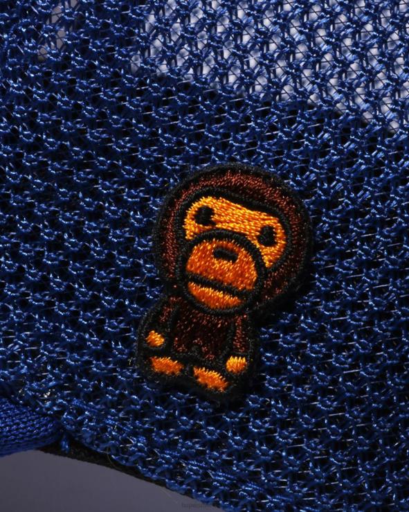 כְּחוֹל A Bathing Ape 644LV1142 נשים כובע רשת רקמת baby milo