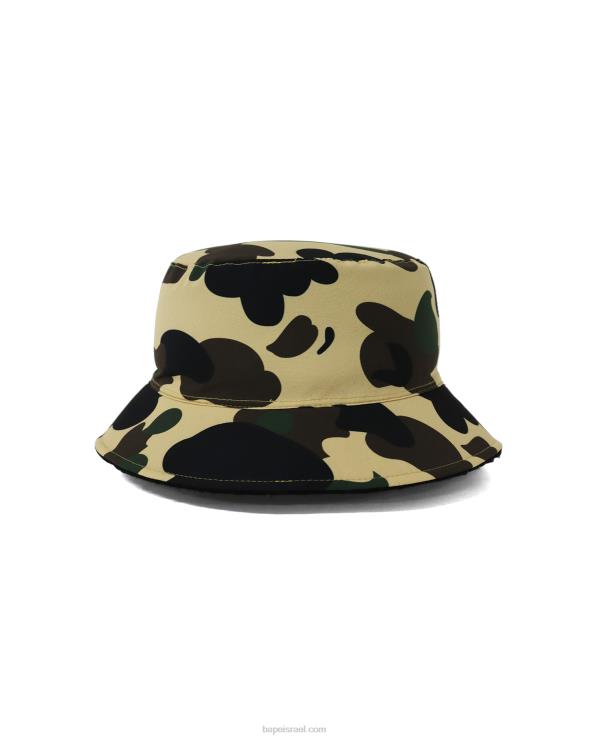 שָׁחוֹר A Bathing Ape 644LV1155 נשים כובע דלי מתהפך ראשון מסוג camo boa
