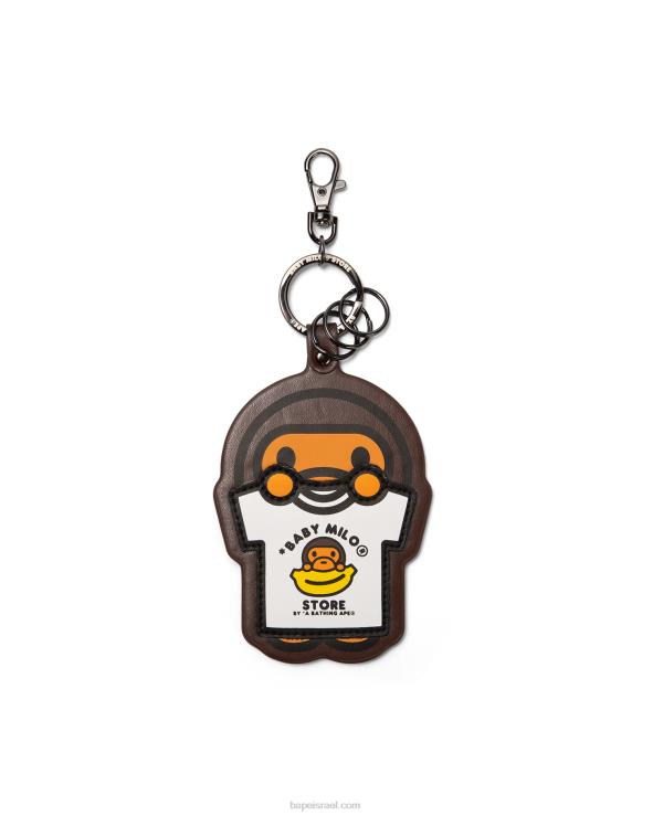 קפה A Bathing Ape 644LV1169 גברים מחזיק מפתחות לחולצת מילו