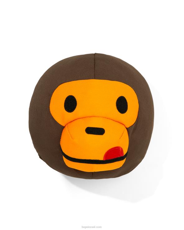 חום A Bathing Ape 644LV1171 גברים צעצוע קטיפה ראש מילו
