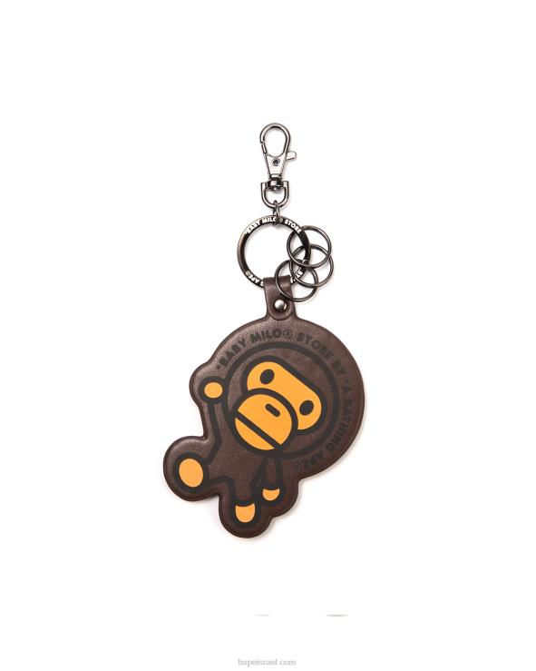 קפה A Bathing Ape 644LV1173 גברים מחזיק מפתחות לתג שם