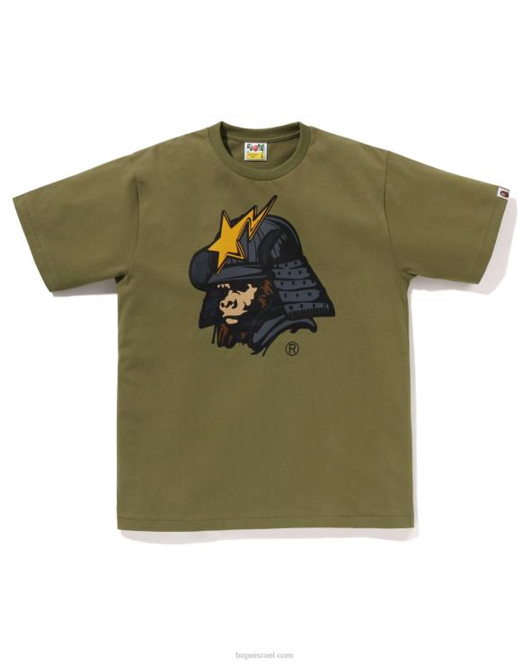 ירוק אזוב A Bathing Ape 644LV124 גברים טי קבוטו כללי