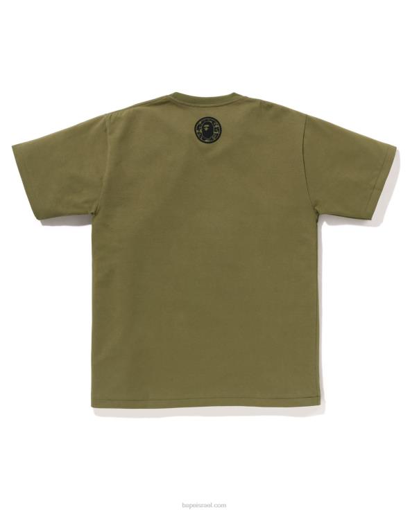 ירוק אזוב A Bathing Ape 644LV124 גברים טי קבוטו כללי