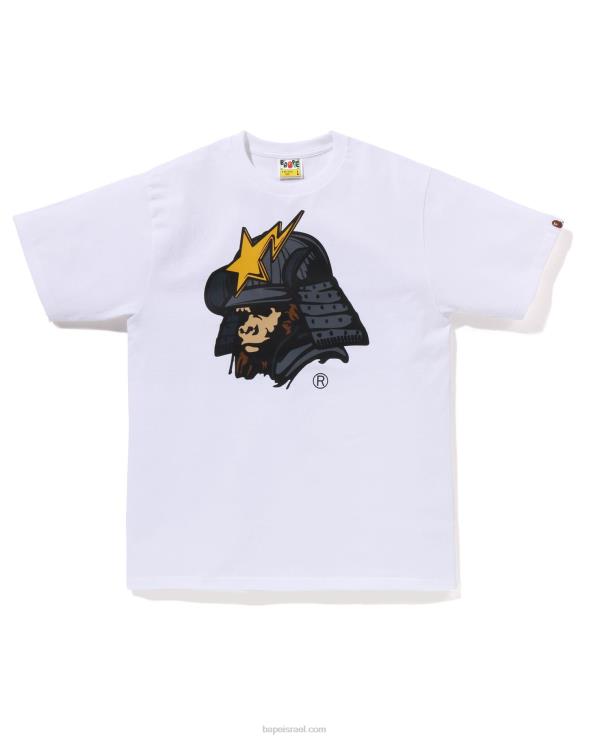 לבן A Bathing Ape 644LV125 גברים טי קבוטו כללי