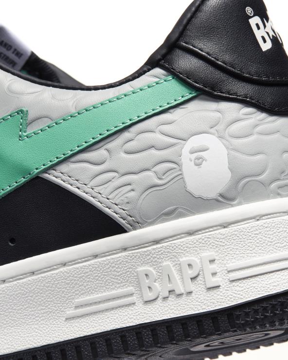 אפור A Bathing Ape 644LV1258 נשים נעלי ספורט נמוכות מ2