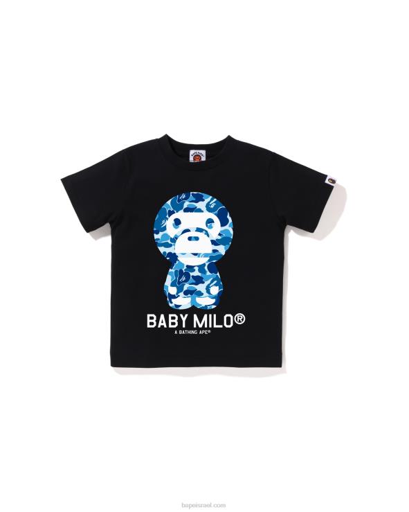 שָׁחוֹר A Bathing Ape 644LV1269 ילדים טי abc camo בייבי מילו