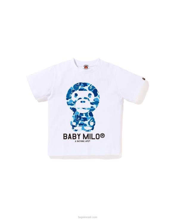 לבן A Bathing Ape 644LV1272 ילדים טי abc camo בייבי מילו