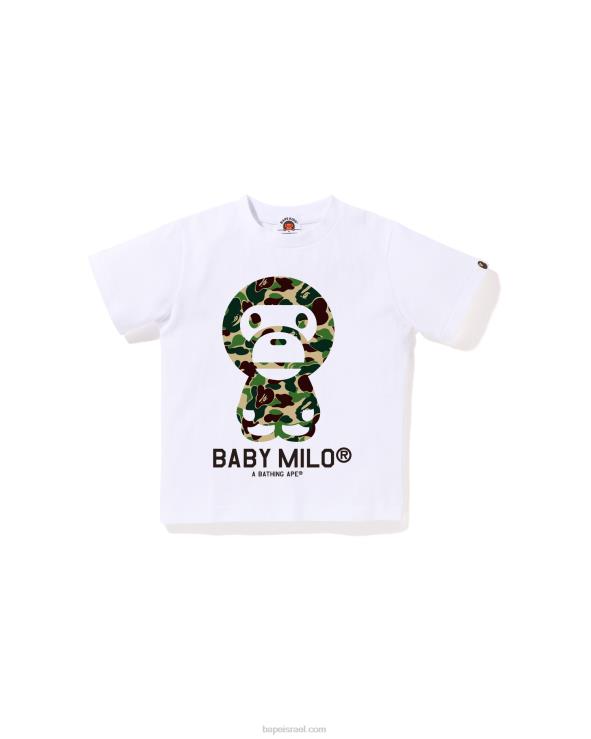 לבן A Bathing Ape 644LV1273 ילדים טי abc camo בייבי מילו