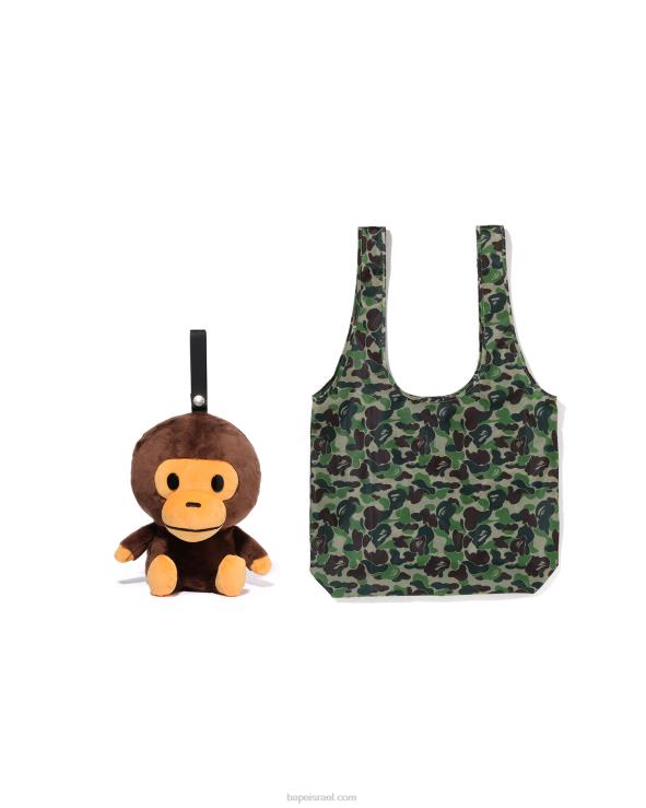 חום A Bathing Ape 644LV1275 ילדים תיק אקולוגי של בובת קטיפה מילו