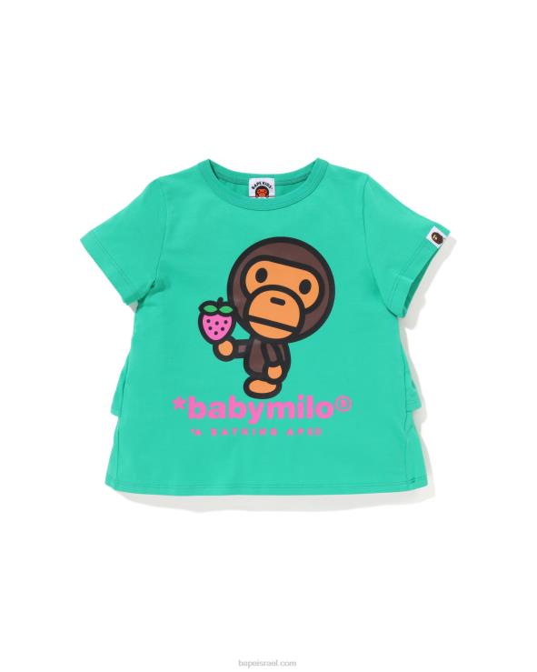 ירוק בהיר A Bathing Ape 644LV1276 ילדים טי פריל תות בייבי מילו