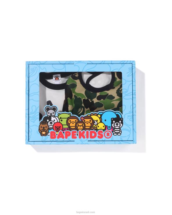 צבא ירוק A Bathing Ape 644LV1279 ילדים סט מתנות abc camo baby milo