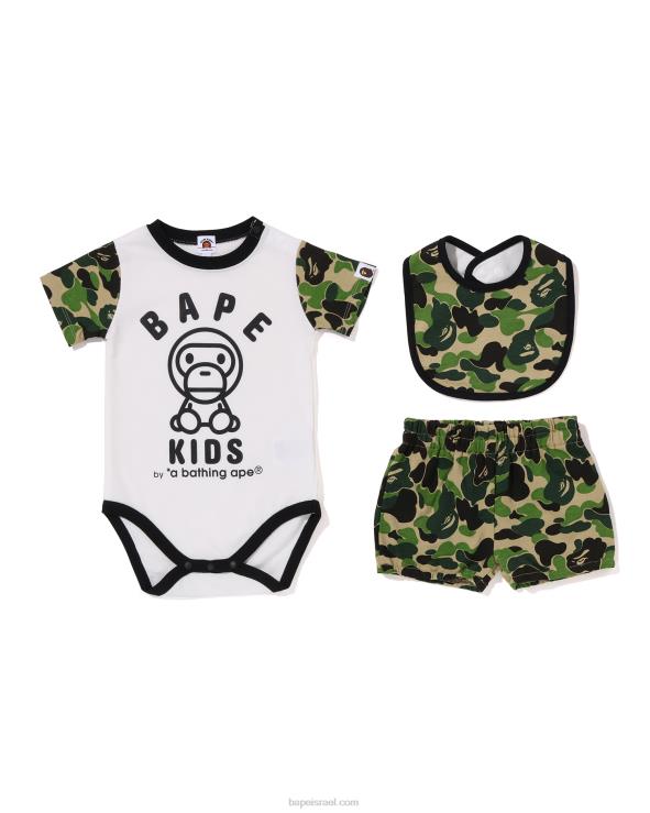 צבא ירוק A Bathing Ape 644LV1279 ילדים סט מתנות abc camo baby milo